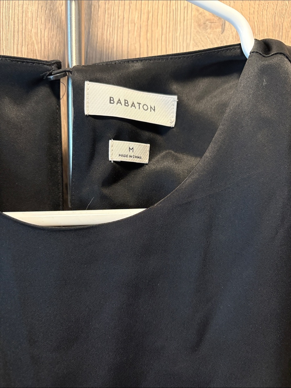 Aritzia Babaton Black Sleeveless Midi Dress with Waist Cutouts - Picture 2 of 4
